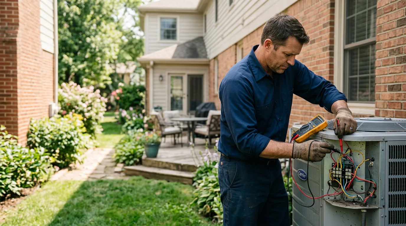 HVAC technician working near Carefree, AZ
